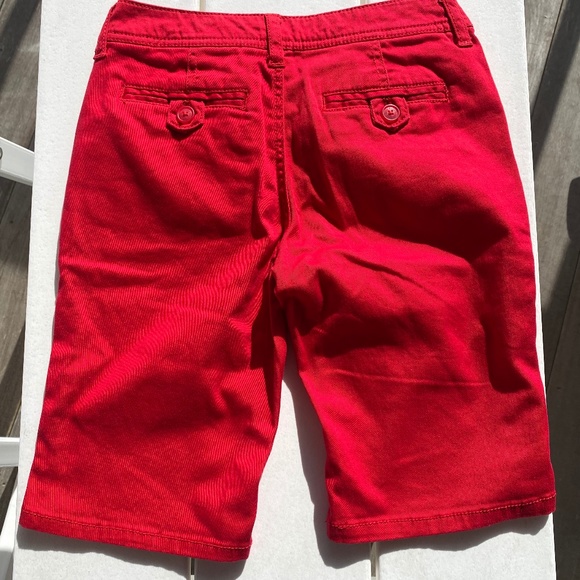 Justice Bermuda chino shorts Red 10R - Picture 4 of 12